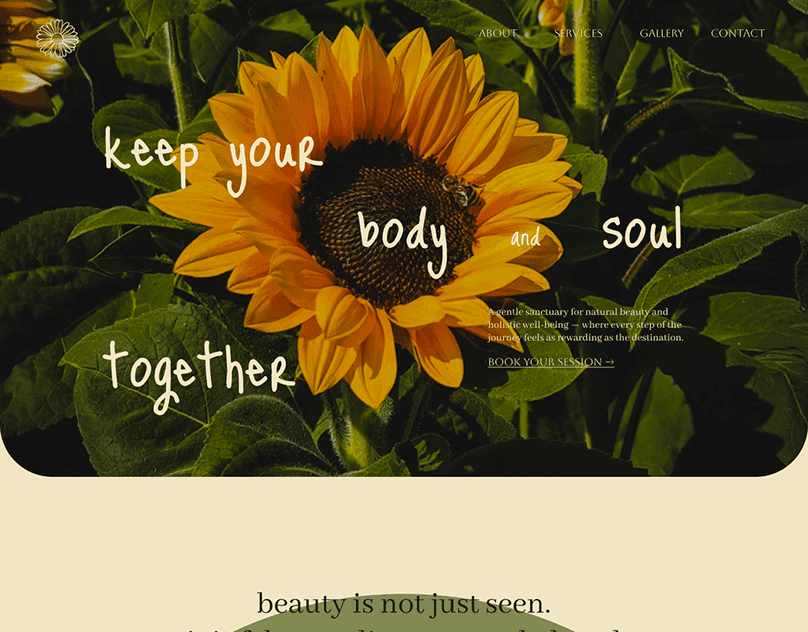 earthkind, sunflower-inspired wellness